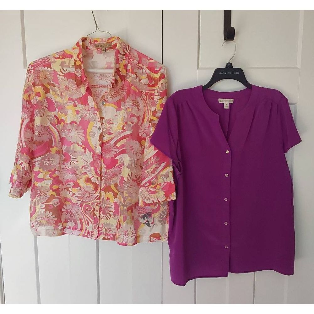 Two top bundle Dana Buchman and Notations Sz XL